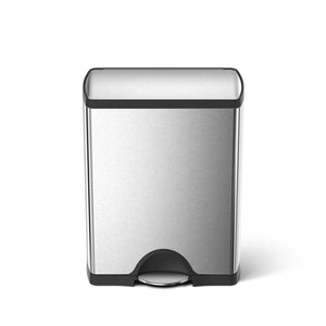 poubelle rectangulaire à pédale 50 litres