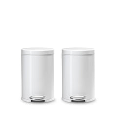 4.5L round step can, 2-pack