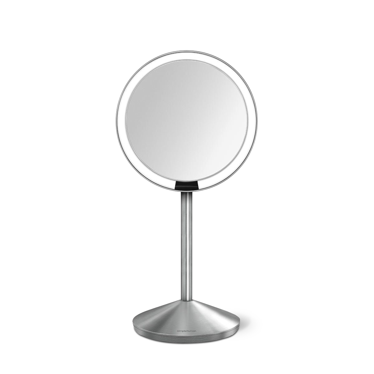 miroir à capteur 12 cm, grossissement en x10, or rose