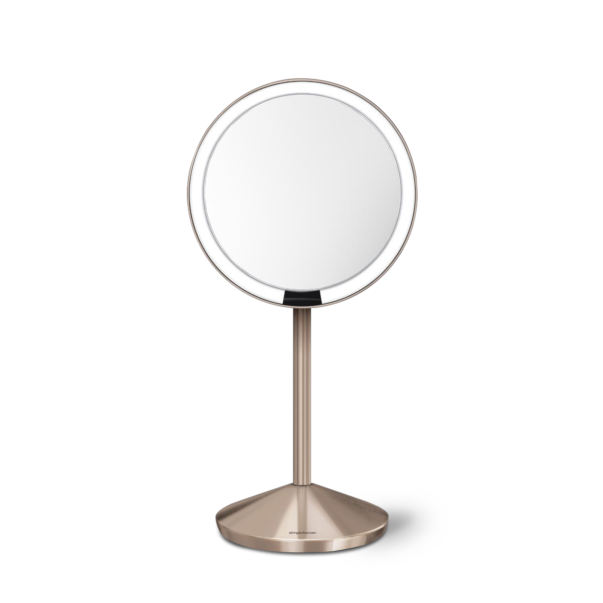 miroir à capteur 12 cm, grossissement en x10, or rose