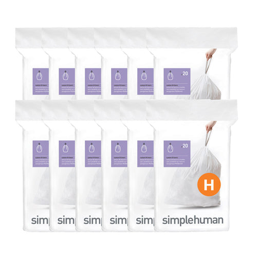code H custom fit liners - 5 x 20 packs 100 liners